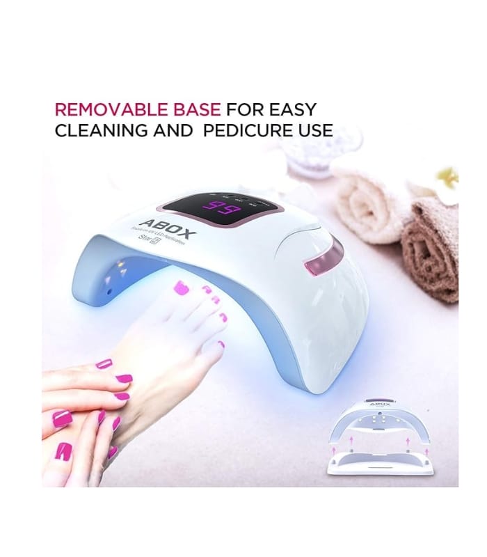 ABOX UV LED Nail Lamp, ABOX Star2 72W Nail Dryer for Gel Nail Polish,
