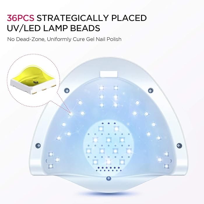 ABOX UV LED Nail Lamp, ABOX Star2 72W Nail Dryer for Gel Nail Polish,