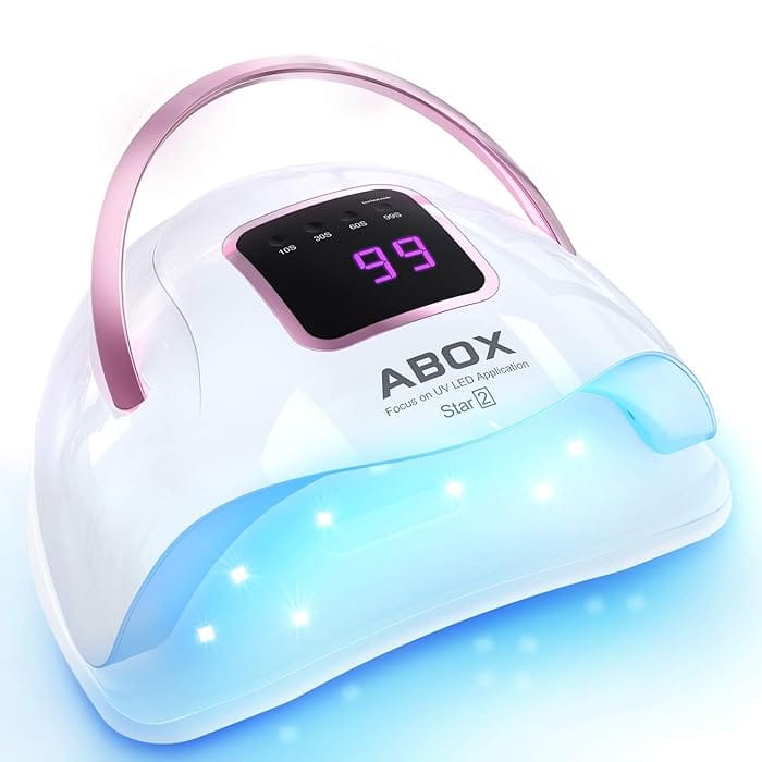 ABOX UV LED Nail Lamp, ABOX Star2 72W Nail Dryer for Gel Nail Polish,