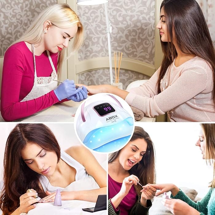 ABOX UV LED Nail Lamp, ABOX Star2 72W Nail Dryer for Gel Nail Polish,
