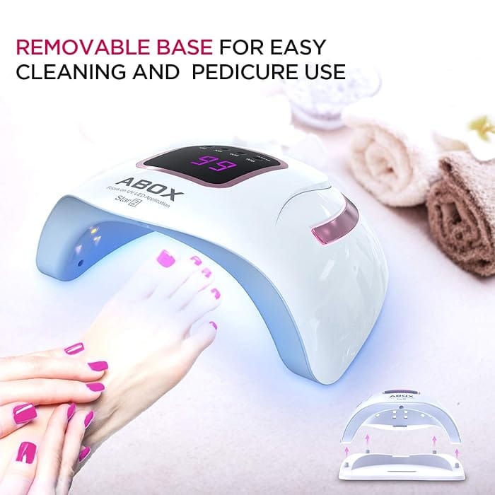 ABOX UV LED Nail Lamp, ABOX Star2 72W Nail Dryer for Gel Nail Polish,