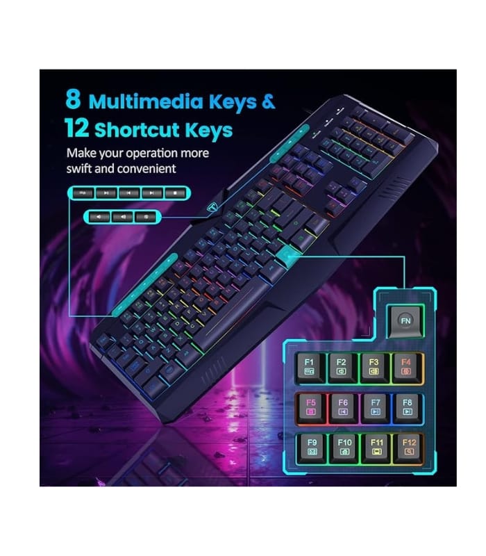 Dacoity Gaming Keyboard And Mouse RGB