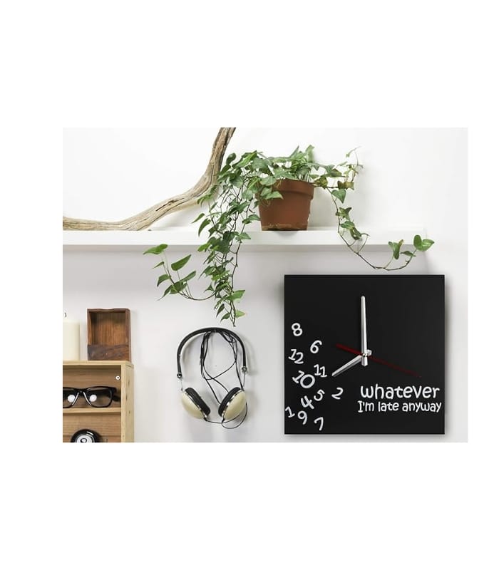 Decodyne Whatever I'm Late Wall Clock