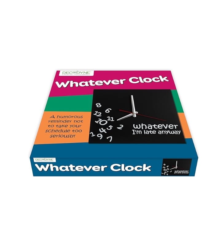 Decodyne Whatever I'm Late Wall Clock