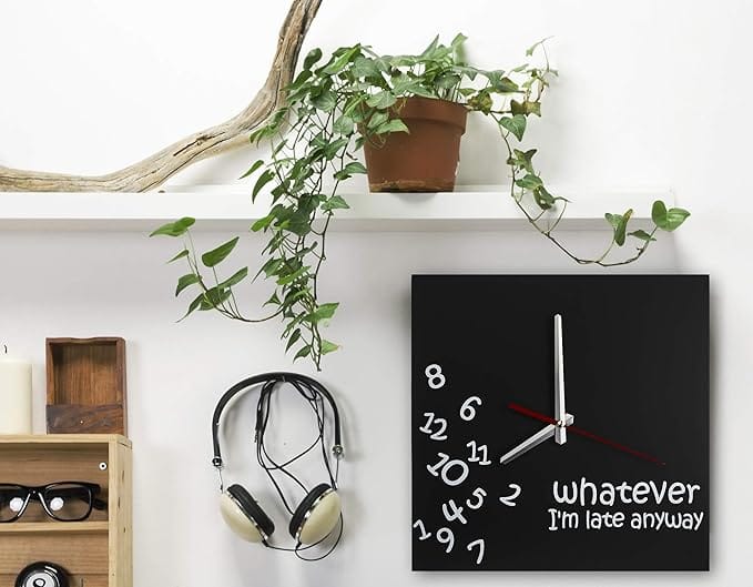Decodyne Whatever I’m Late Wall Clock