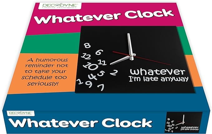 Decodyne Whatever I’m Late Wall Clock