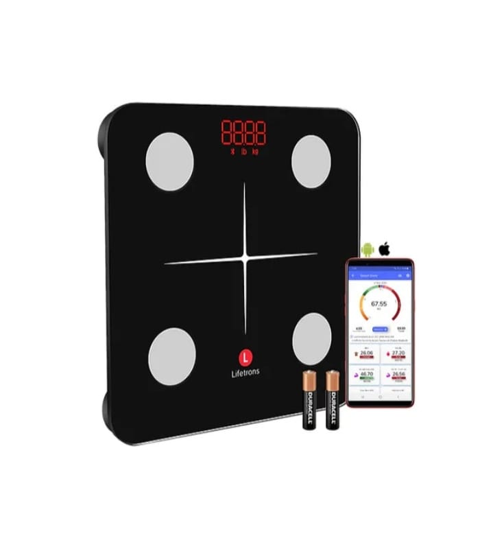 Tempered Glass 180Kg Bathroom Body Weight Scale Digital Electronic Weighing Bluetooth Scale