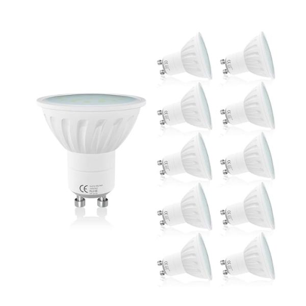 LAMPAOUS 5W LED GU10 Bulb Warm White Gu10 LED Lights,450lm Super Bright GU10 LED 50W