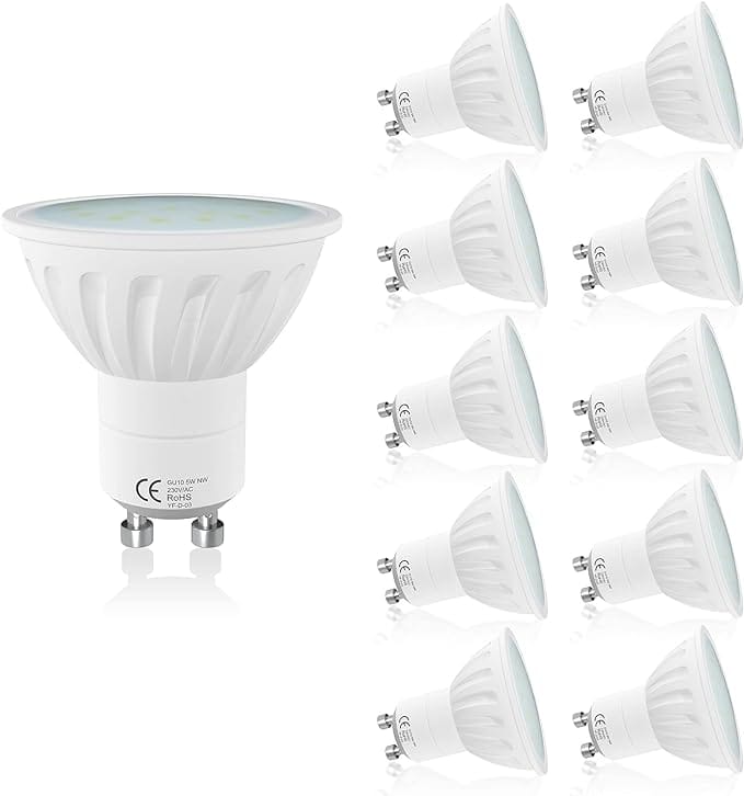 LAMPAOUS 5W LED GU10 Bulb Warm White Gu10 LED Lights,450lm Super Bright GU10 LED 50W