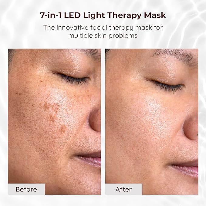 LED Light Therapy Mask 7 Colors LED Mask for Clear Skin