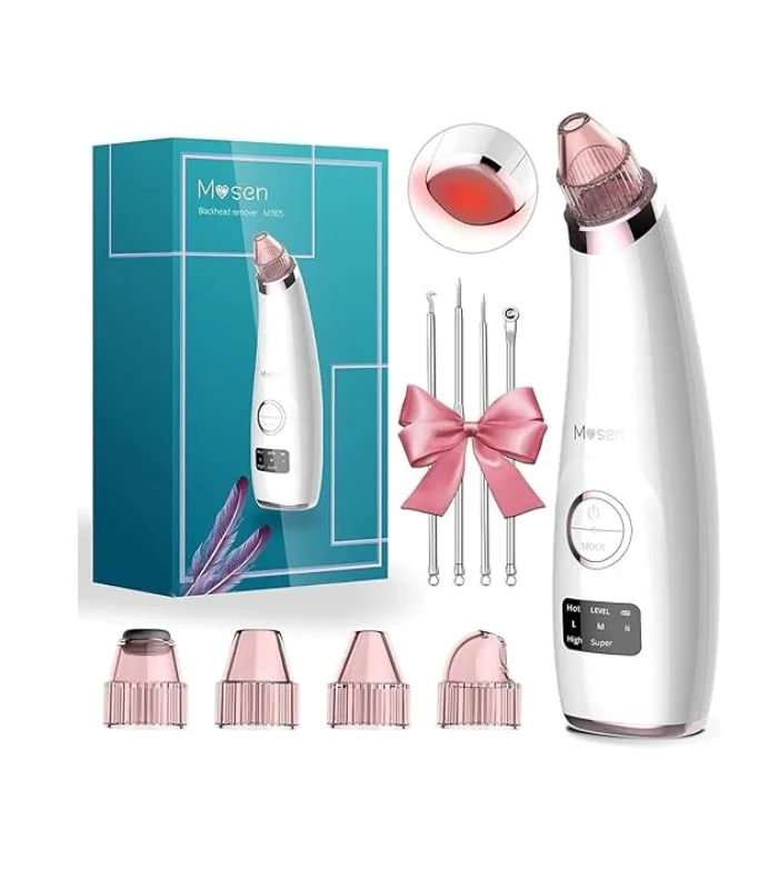 Mosen M1905 Blackhead Remover -Pink,5 Adjustable Level