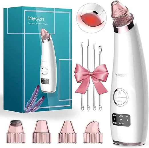 Mosen M1905 Blackhead Remover -Pink,5 Adjustable Level