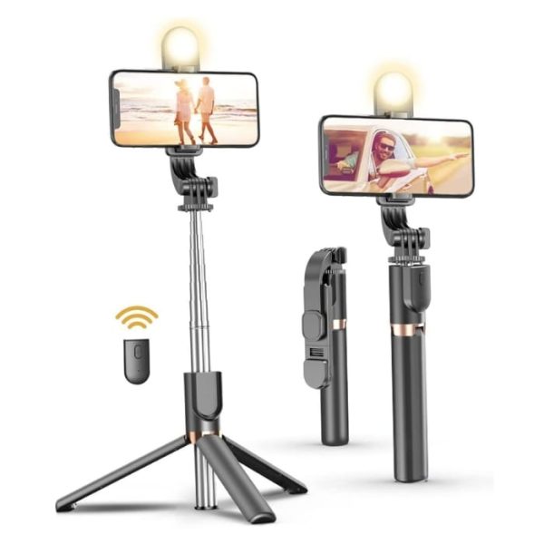 PLOKAMA SELFIE STICK LIVE K8 LED 130CM