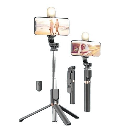 PLOKAMA SELFIE STICK LIVE K8 LED 130CM