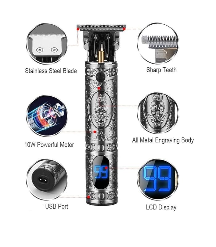 Suttik Hair Trimmer for Men, Professional Hair Clippers for Barber, Beard Trimmer for Men