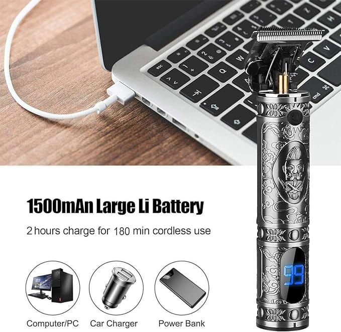 Suttik Hair Trimmer for Men, Professional Hair Clippers for Barber, Beard Trimmer for Men