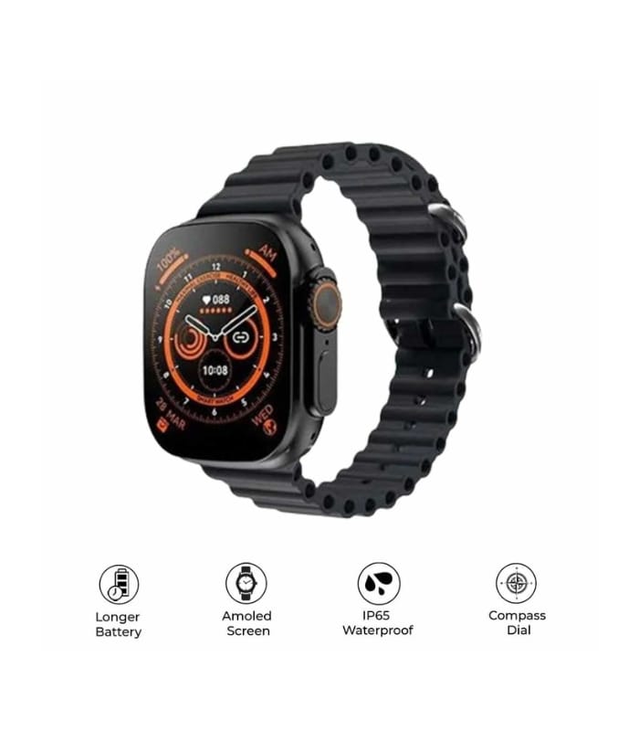 _T908 ULTRA MAX SERIES 9 WITH 7 FREE STRAPS Smart Watch (1) T908 ULTRA MAX SERIES 9 WITH 7 FREE STRAPS Smart Watch