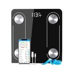 Tempered Glass 180Kg Bathroom Body Weight Scale Digital Electronic Weighing Bluetooth Scale