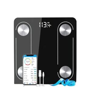 Tempered Glass 180Kg Bathroom Body Weight Scale Digital Electronic Weighing Bluetooth Scale
