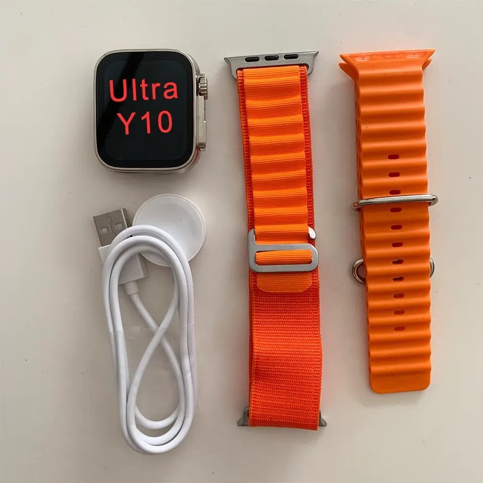 Y10 Ultra Smart Watch With 4 Straps