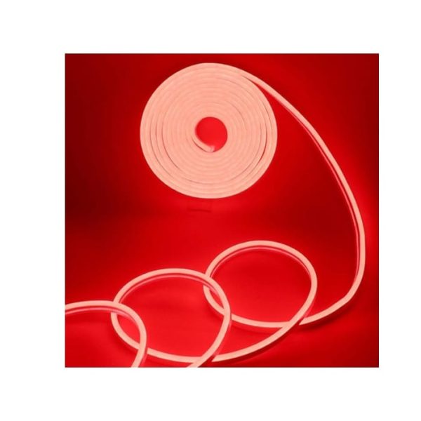 12v Red Neon Flexible Strip Light 1m Waterproof Smd 5050 Rope String Silicone Lamp Outdoor Lighting