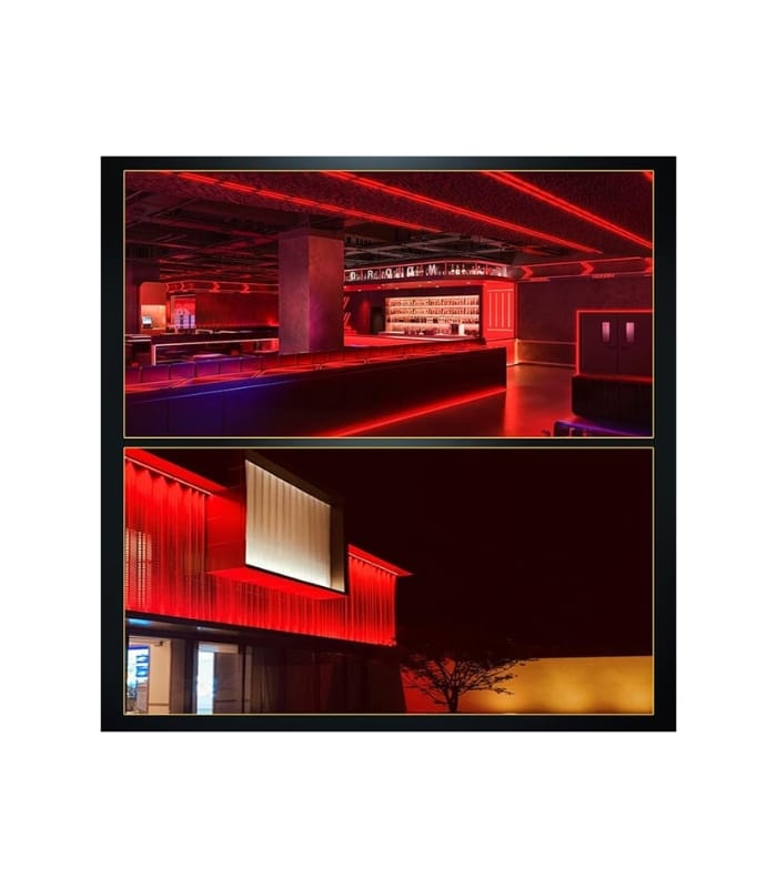 12v Red Neon Flexible Strip Light 1m Waterproof Smd 5050 Rope String Silicone Lamp Outdoor Lighting