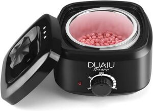 DUAIU Waxing Kit Hair Removal Wax Pot Heat-Resistant ABS Material Wax Warmer for Men-0
