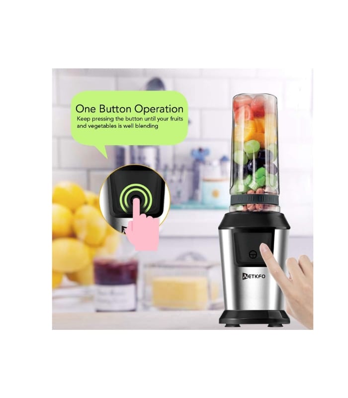 AETKFO Smoothie Maker 500 Watt Mini Blender, Smoothie Maker