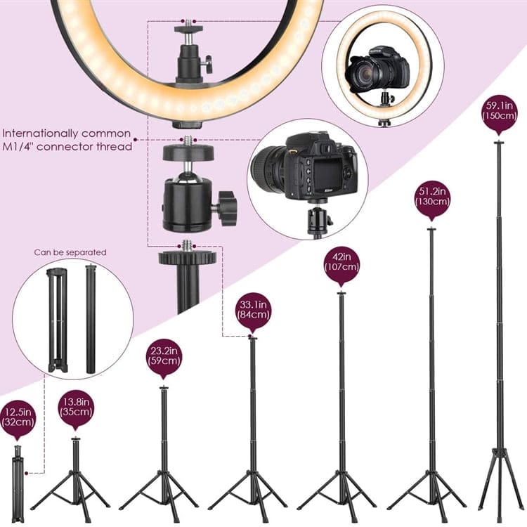 AIXPI 10 Inch LED Ring Light