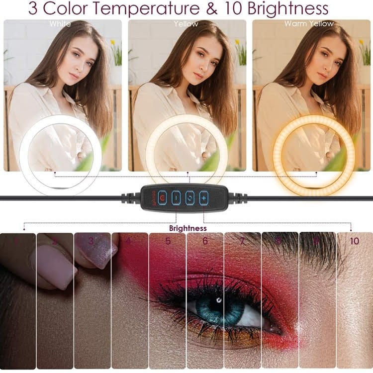 AIXPI 10 Inch LED Ring Light
