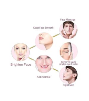 Amirce Face Massager Roller Golden 3D Roller Electric Facial Roller and T Shape