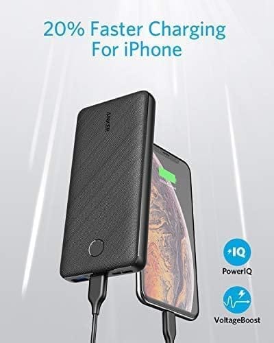 Anker Portable Charger, Power Bank, 20,000mAh Battery Pack with PowerIQ Technology