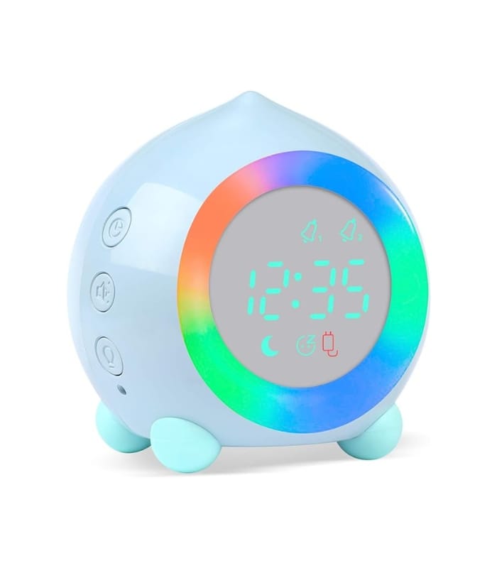 Ayybboo Alarm Clock for Kids Digital Sunrise Simulator Alarm Clock Bedside Mains Powered for Girls Boys