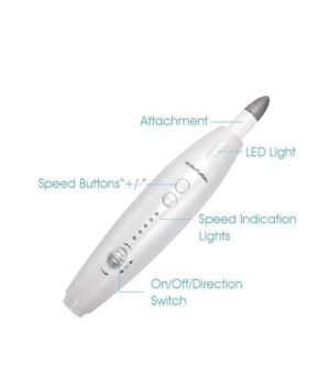BEAUTURAL Professional Electric Manicure and Pedicure Kit, Nail File Drill, Powerful 13-Speed Nail Drill and 7 Attachment
