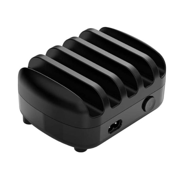 Charging Station, 40W 5-Port Fast USB Charger with Organizer Stand for Multi Devices