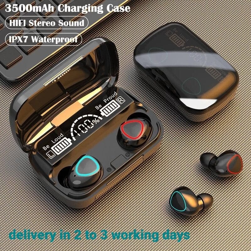 DAMIX M10 TWS Earbuds Bluetooth 5.3 Earphones IPX7 Waterproof