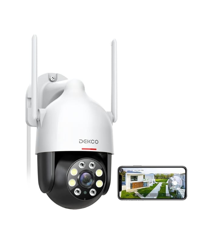 DESKO DCSP 2K WiFi Surveillance Security Camera Outdoor/Home/Dome, Pan-Tilt 360° View, 3MP