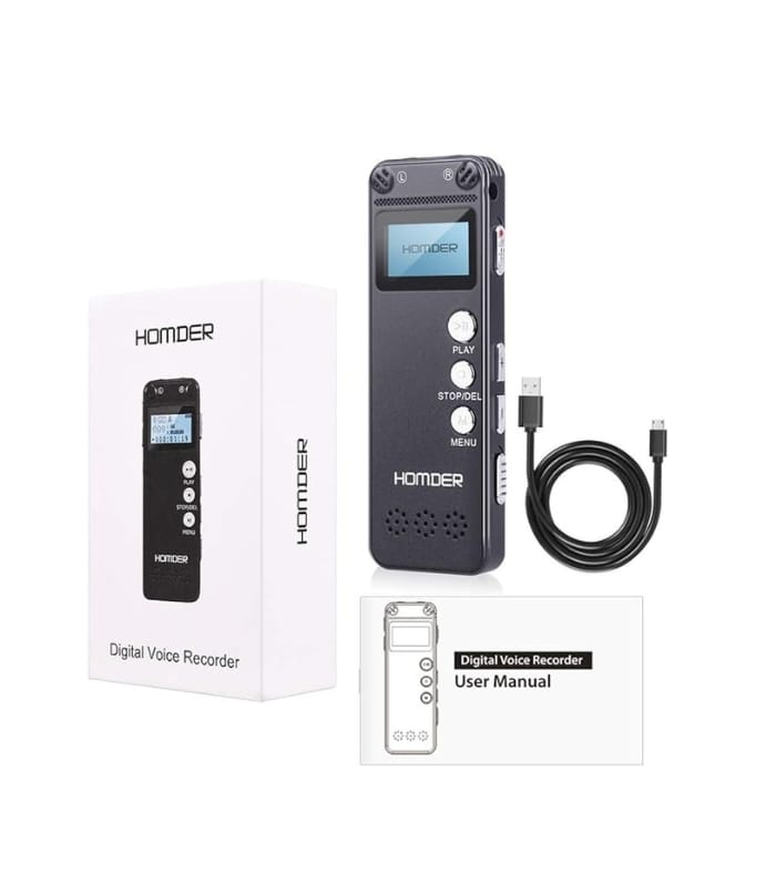 _Digital Voice Recorder, Homder USB Professional Dictaphone Recorder with MP3 Player (1) Digital Voice Recorder, Homder USB Professional Dictaphone Recorder with MP3 Player