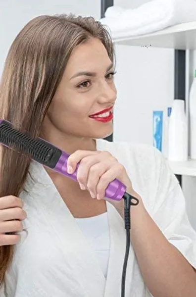 ELEHOT Hair Straightening Brush Straightener