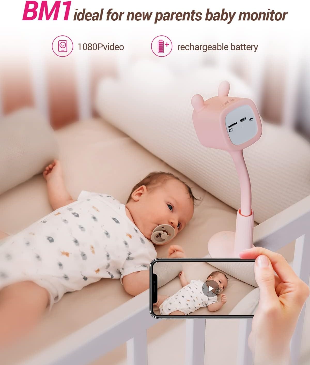 EZVIZ BM1 Battery-Powered Baby Monitor