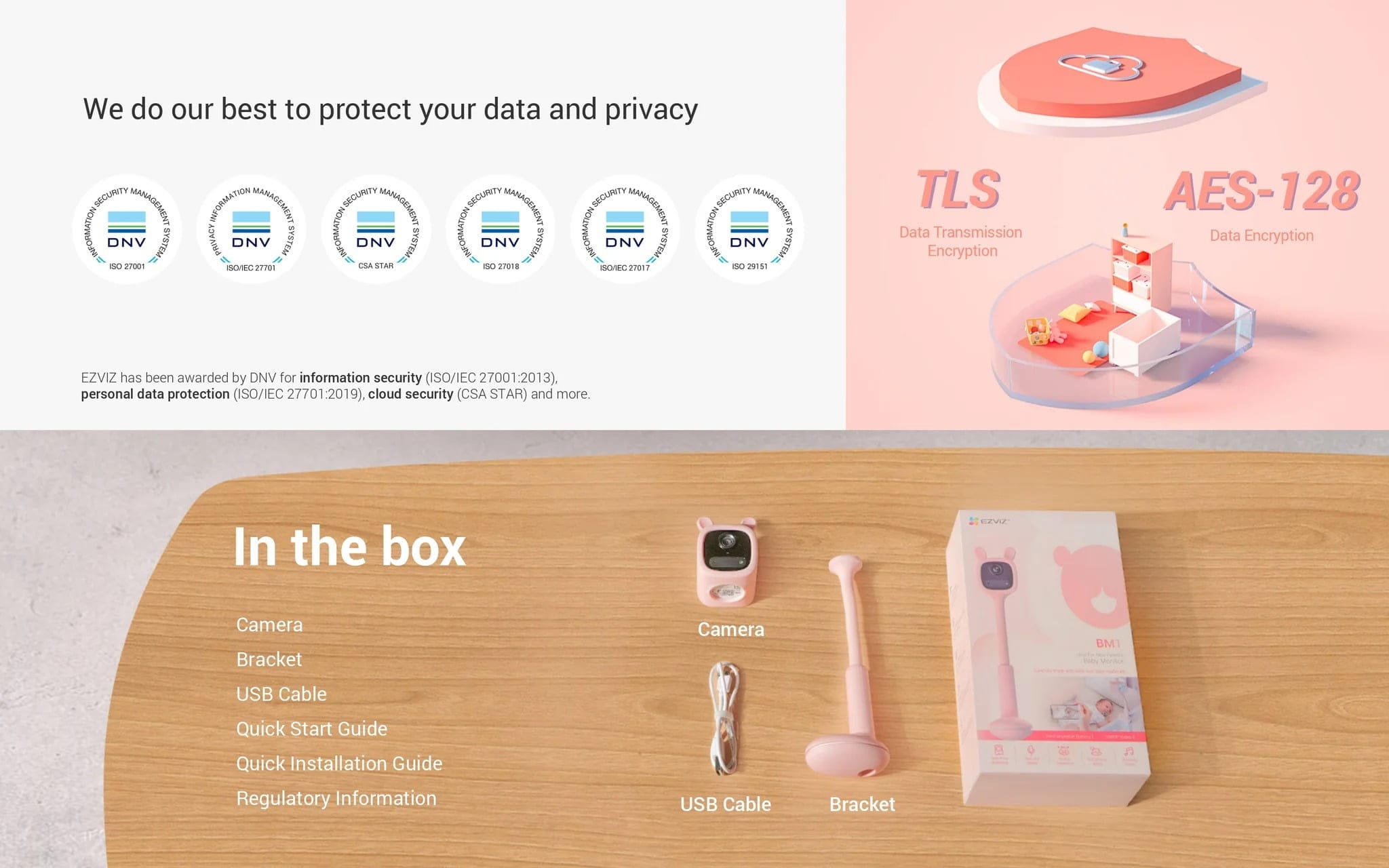 EZVIZ BM1 Battery-Powered Baby Monitor