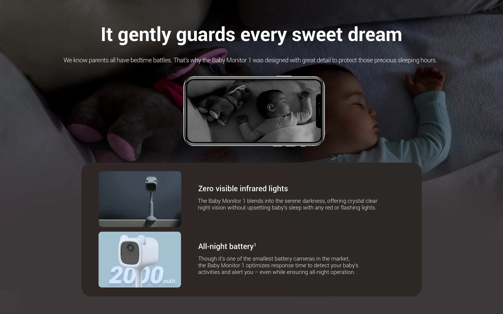 EZVIZ BM1 Battery-Powered Baby Monitor