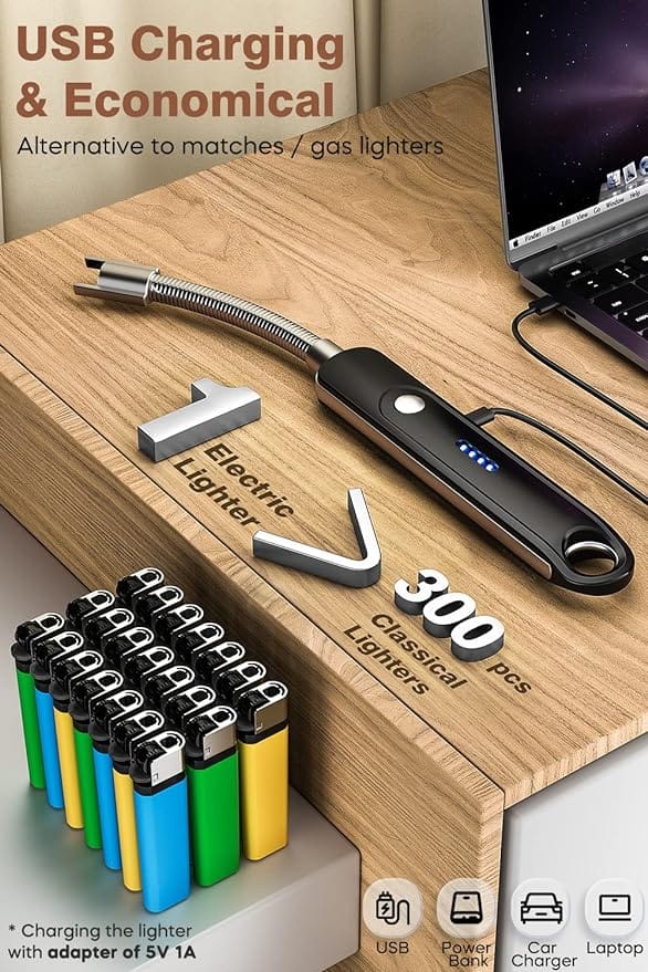 Eletorot Candle Lighter Gifts For Women Her, Rechargeable Arc Lighter Electric Lighters