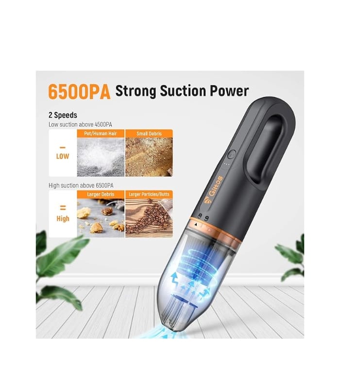 Gittos Handheld Vacuum, Handheld Vacuum Cleaner Cordless Rechargeable