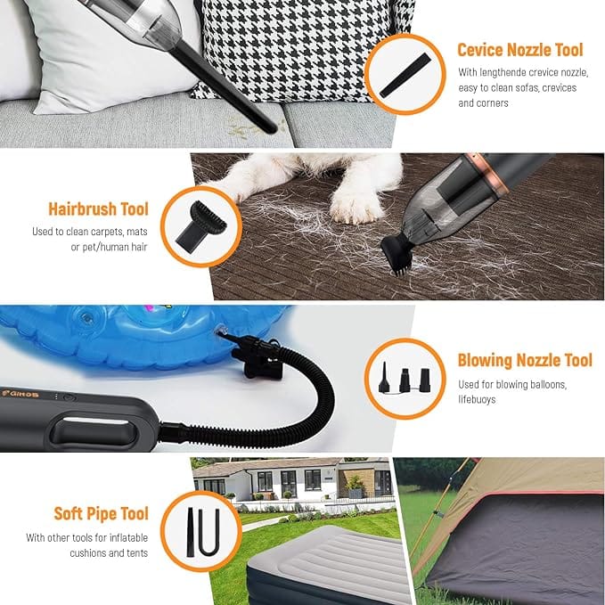 Gittos Handheld Vacuum, Handheld Vacuum Cleaner Cordless Rechargeable