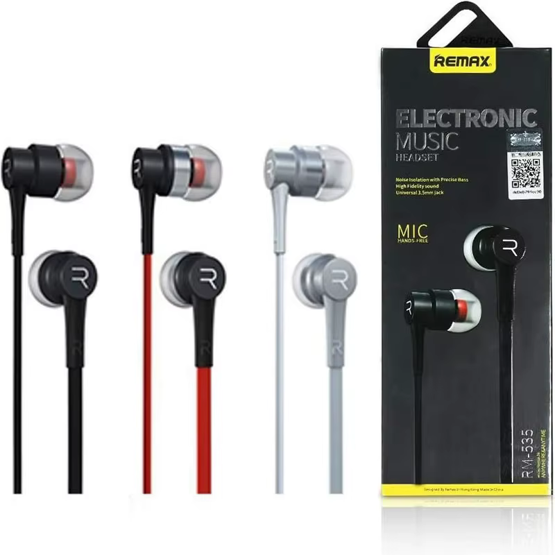 Remax Rm-535 Electronic Music Stereo In-Ear Earphones (1.2 m Cable Length, 3.5 mm Jack