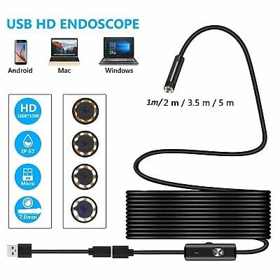 HY001 Android and PC USB Endoscope Cam 3.5M