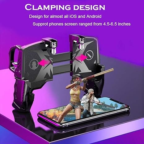 K21 Mobile Game Controller for PUBG Call of DutyFortnite,aim Trigger Fire Buttons L1R1 Shooter Sensitive Joystick