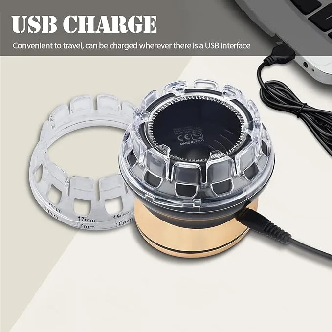 【Home Haircut Kit】 360° rotating cutter head, create professional short styles at home; Ultra sharp circular blades cut in any direction to deliver precise, safe results, and the unique lock in guide combs make it impossible to shift lengths mid cut 【USB Rechargeable and Portable】USB Fast charge in 1.5h, you can plug into the USB interface to charge, it can use up to 60mins. Cordless hair clipper for men, compact light-size, easy to carry, and put in the bag, great for travel or business trips 【Comes with Guide Combs】This shortcut pro self-haircut kit comes with 2 adjustable guide combs(5/7/9/15/17/19mm) for hair trimmer. A precision cutting system makes it a wonderful trimmer. 【Waterproof And Easy To Maintain】Waterproof design, Trimmed hair can be washed directly under the tap.