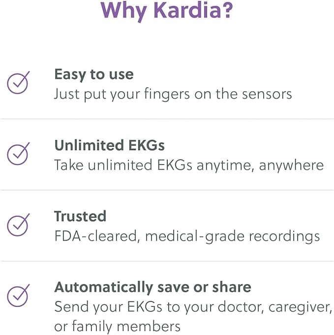 KardiaMobile 1-Lead Personal EKG Monitor – Record EKGs at Home – Detects AFib and Irregular Arrhythmias